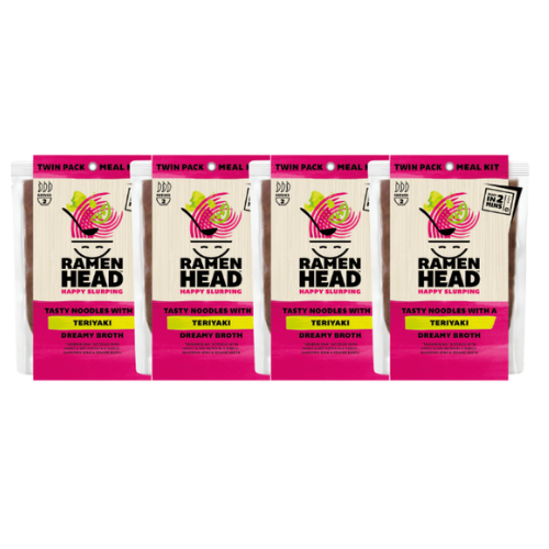  Ramen Head Noodles Kit Teriyaki Flavour x 4 (8 Servings)